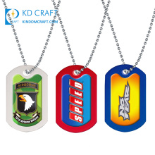 Wholesale no minimum custom blank metal engraved sublimation coated country flag air force fashion military dog tags for sale